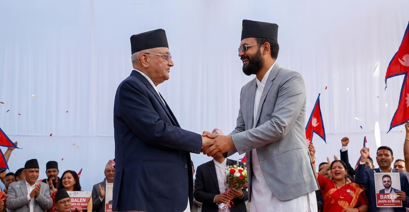 Kp oli and Balen shah
