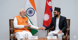 PM Modi and Future Pm Balen Shah of Nepal