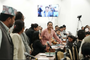 MP Aashika Tamang crashing out