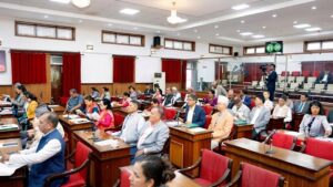 राष्ट्रिय सभाको बैठकमा सहभागी सांसदहरू, जहाँ शून्य समयमा सुकुमवासी समस्याबारे सरकारको ध्यानाकर्षण गराइएको छ।
