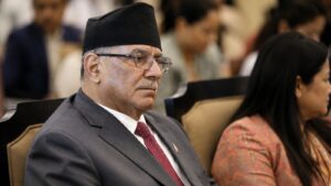 प्रचण्ड प्रतिनिधि सभा बैठकमा उपस्थित हुँदै